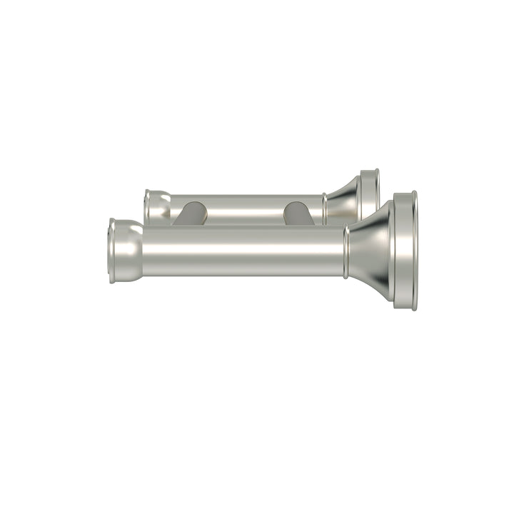 Meir Harrington Double Towel Rail Brushed Nickel