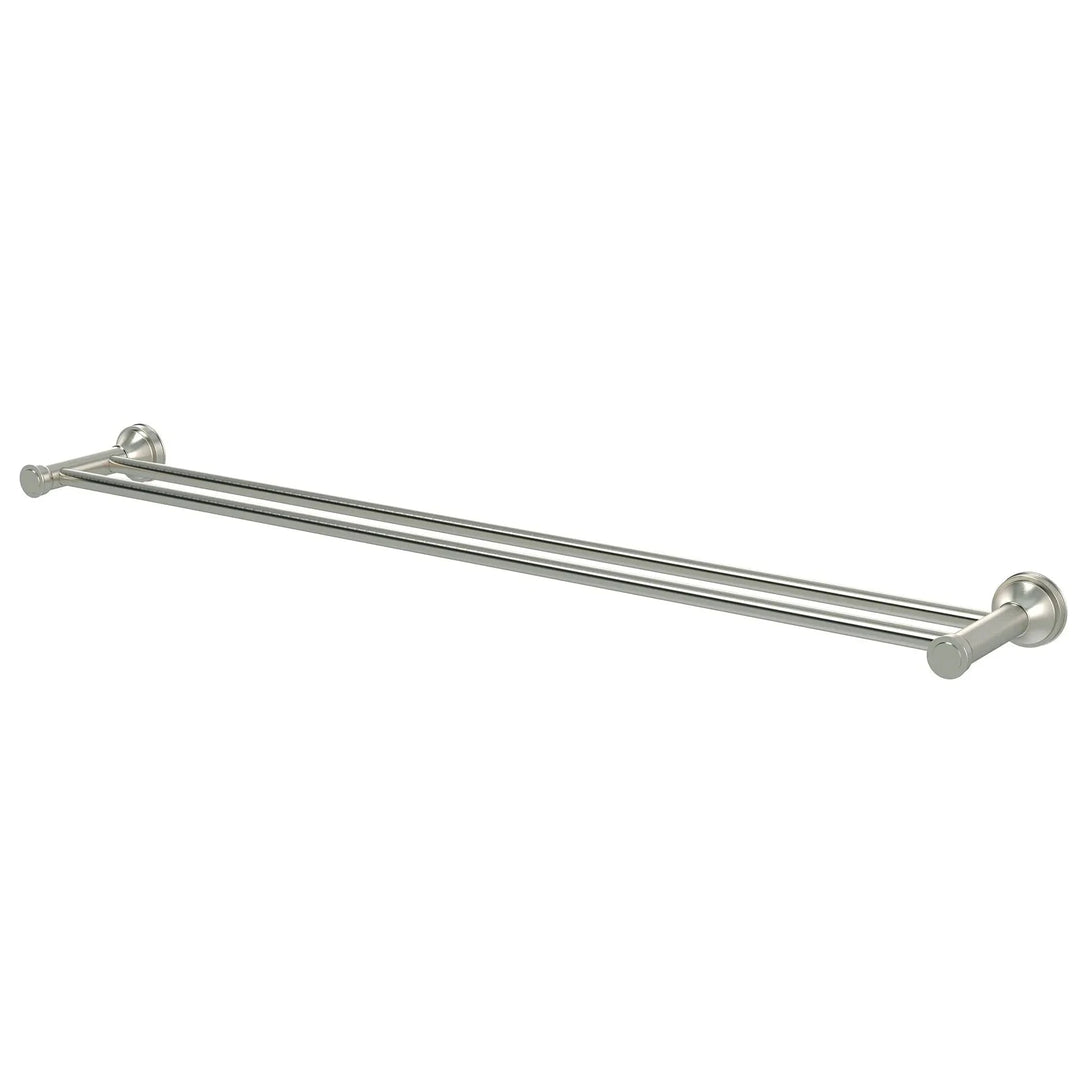 Double Towel Rail Meir Meir Harrington Double Towel Rail Brushed Nickel