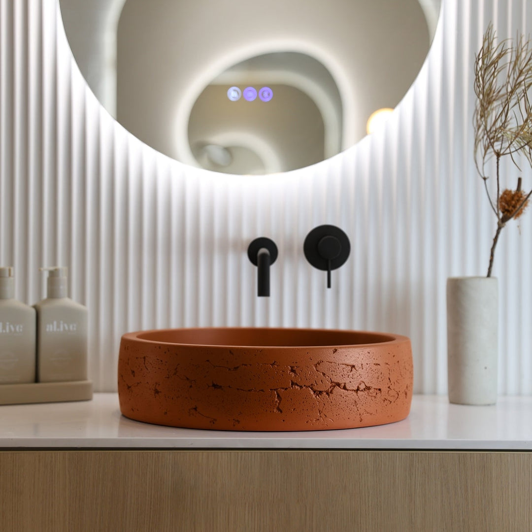 Nood Co. Hoop Raw Basin Wall Mount - Design 10
