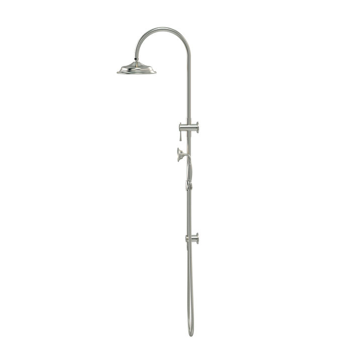 Meir Harrington Shower Rail Set Brushed Nickel
