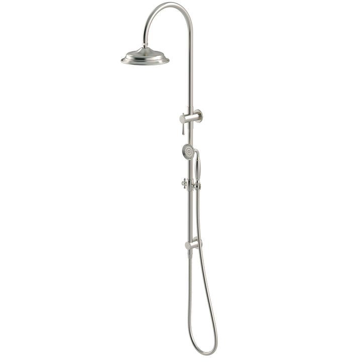 Meir Harrington Shower Rail Set Brushed Nickel
