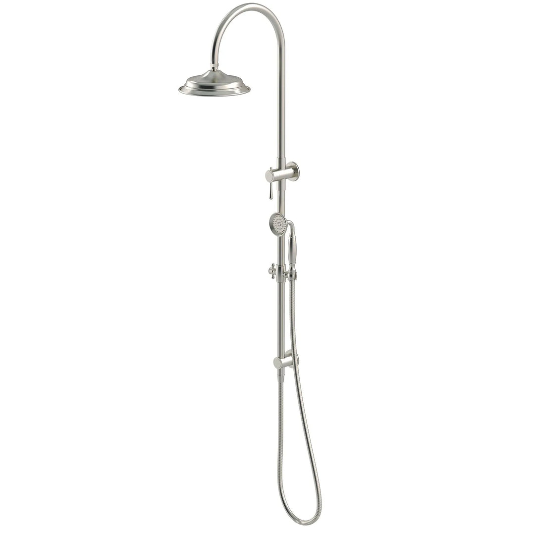 Shower Rail Set Meir Meir Harrington Shower Rail Set Brushed Nickel