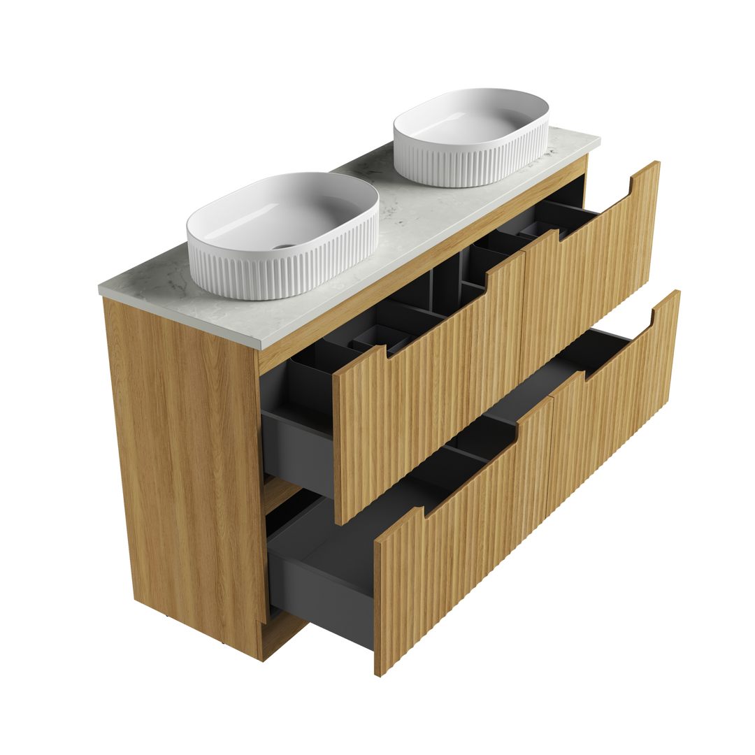 Aulic Lovina Floor Standing Single Vanity - 1500mm - Design 10