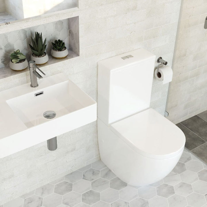 Fienza Alix Rimless Ambulant Back-To-Wall Toilet Suite