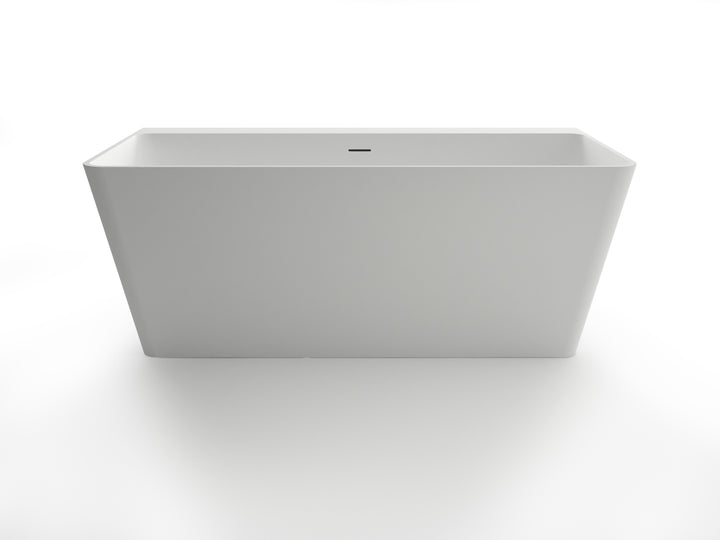 Kaskade Back to Wall Rectangulat Stone Bath 1600mm