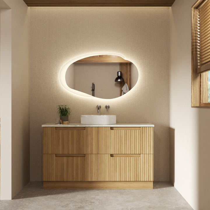 Aulic Evanston Asymmetric LED Mirror 1100mm