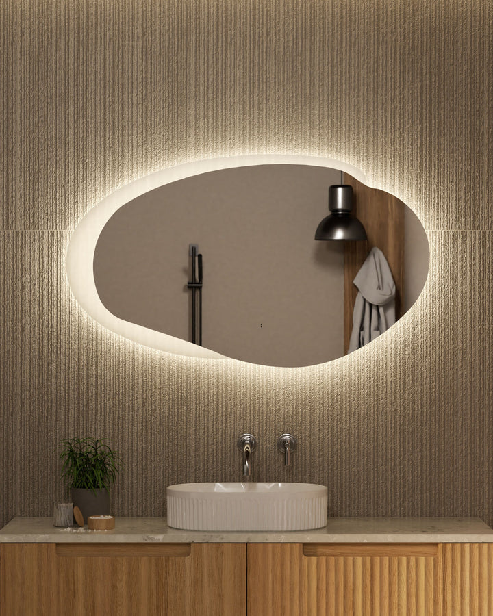 Aulic Evanston Asymmetric LED Mirror 1100mm