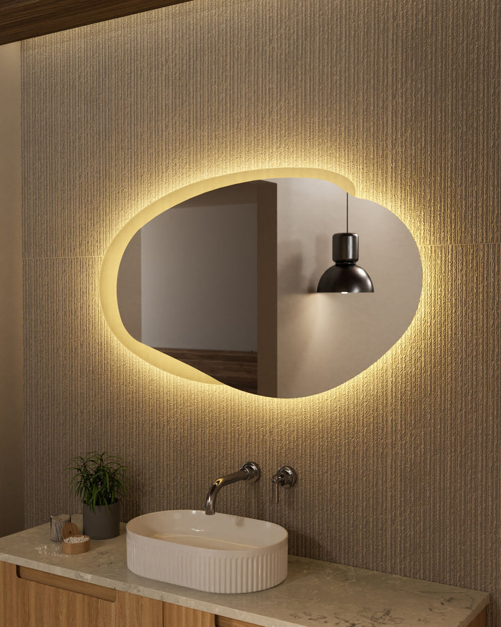 Aulic Evanston Asymmetric LED Mirror 1100mm