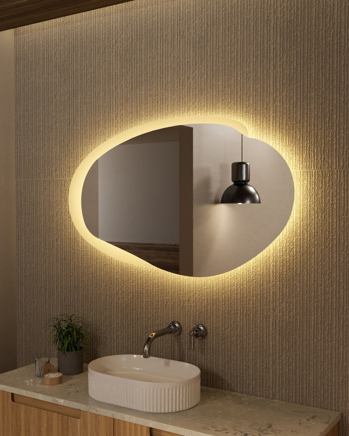 Aulic Evanston Asymmetric LED Mirror 1100mm
