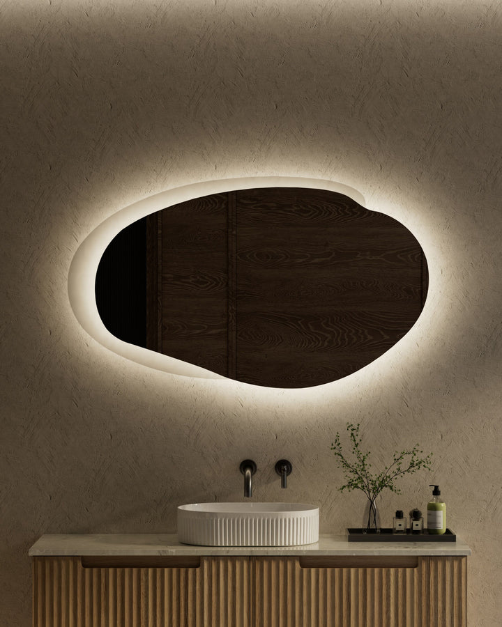 Aulic Evanston Asymmetric LED Mirror 1300mm