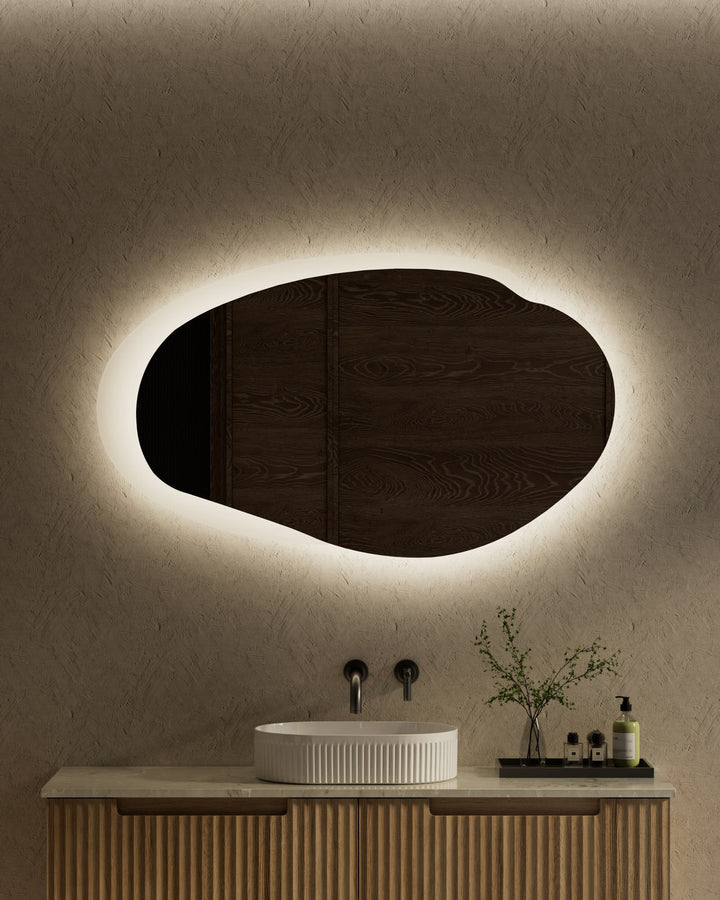 Aulic Evanston Asymmetric LED Mirror 1300mm