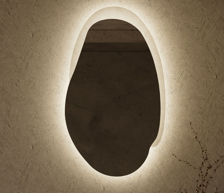Aulic Evanston Asymmetric LED Mirror 530mm