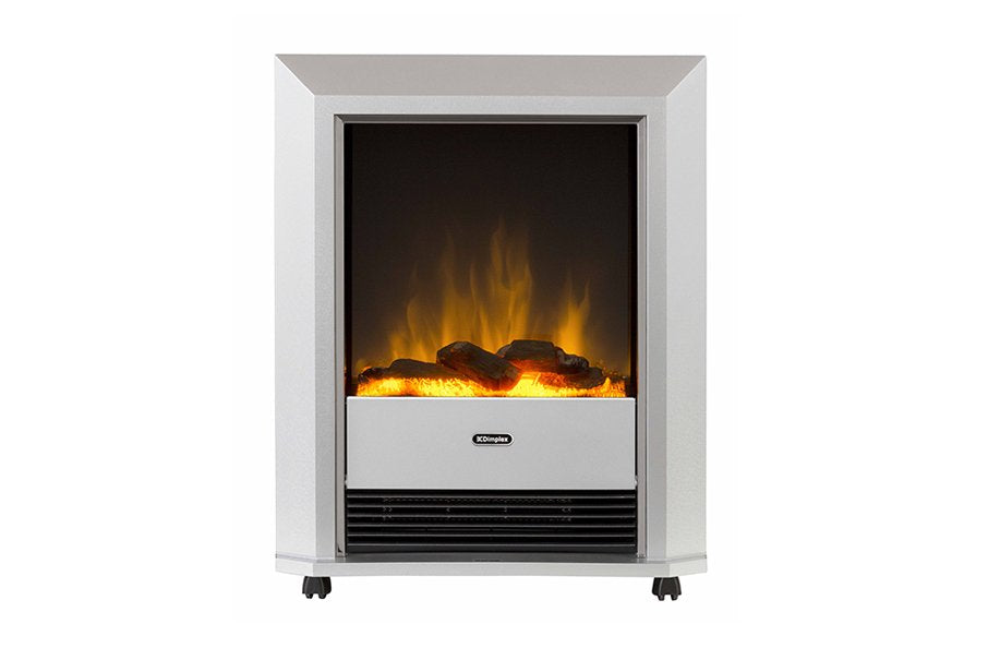 Dimplex Lee Silver 2kW Optiflame Portable Electric Fire - Design 10