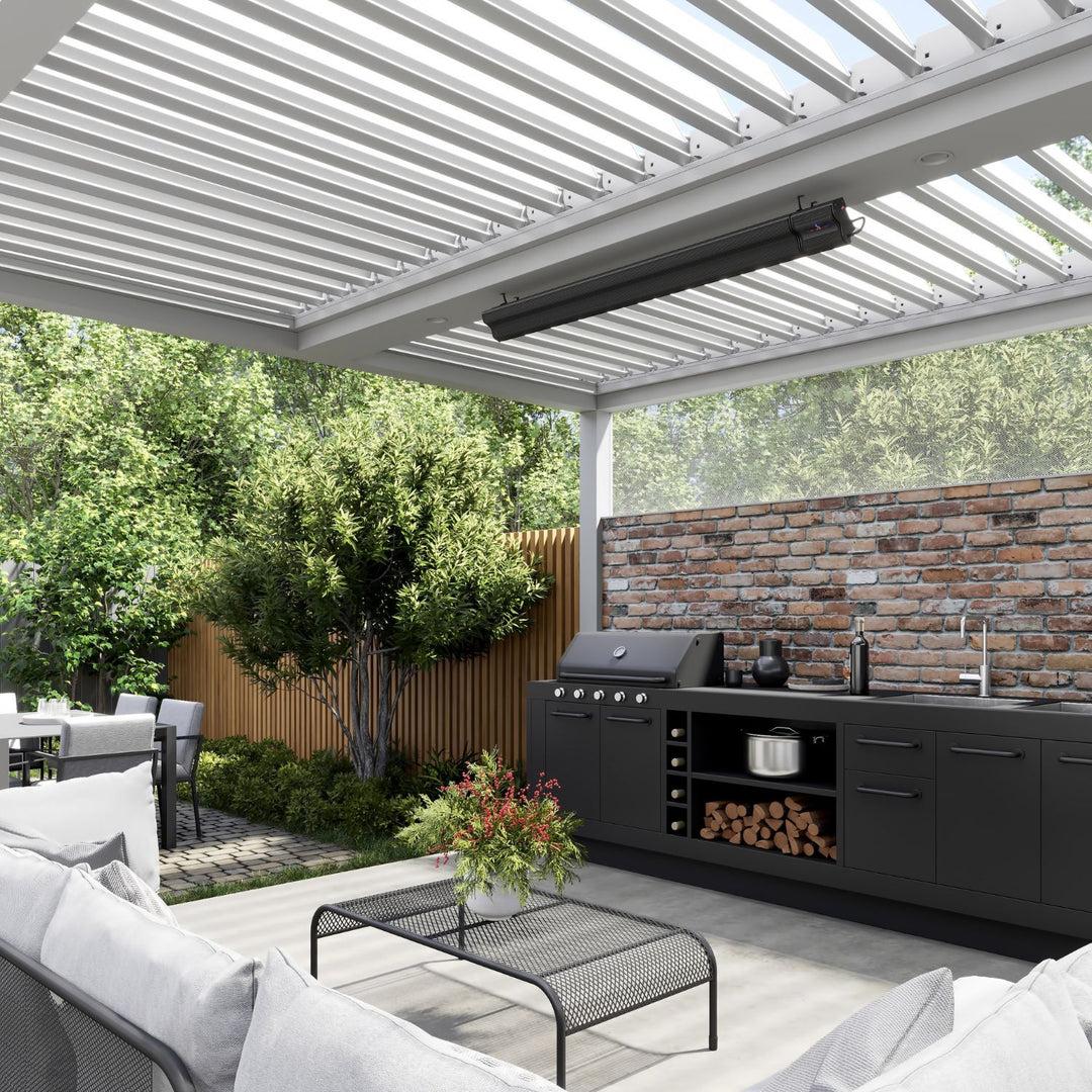 Lotus 2400W Wall Mounted Outdoor Heat with Remote & Wi-Fi 1540mm