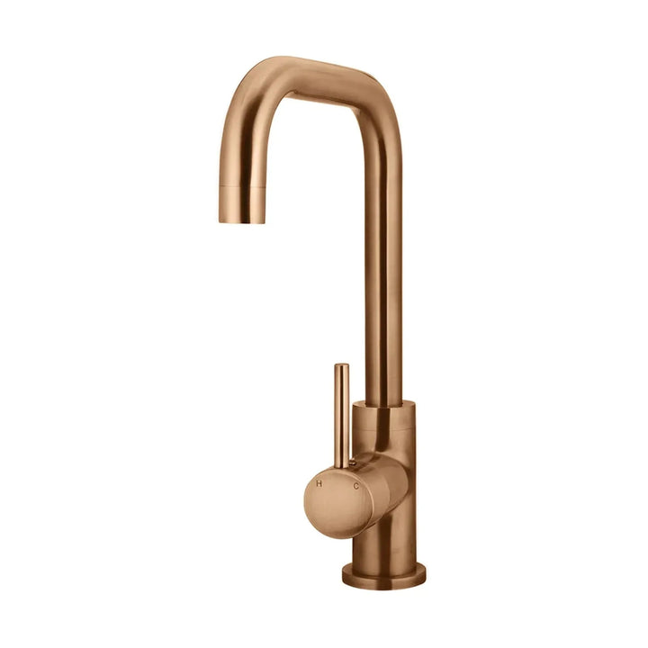 Kitchen Mixer Meir Meir Round Kitchen Mixer Tap Lustre Bronze