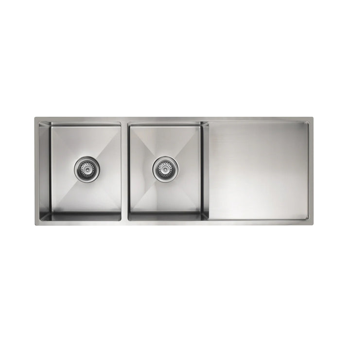 Meir Lavello 1160x440 Double Bowl Drainer Sink - Design 10