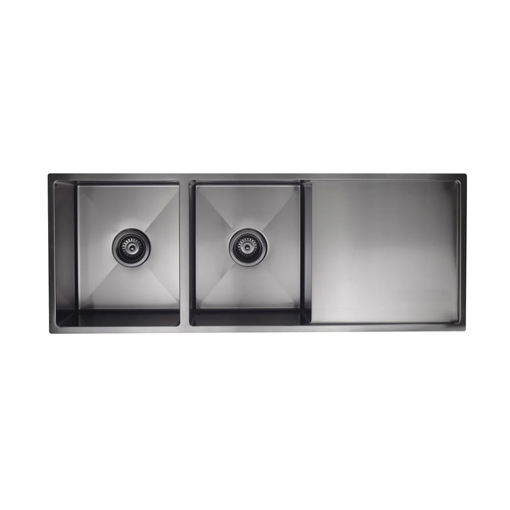 Meir Lavello 1160x440 Double Bowl Drainer Sink - Design 10