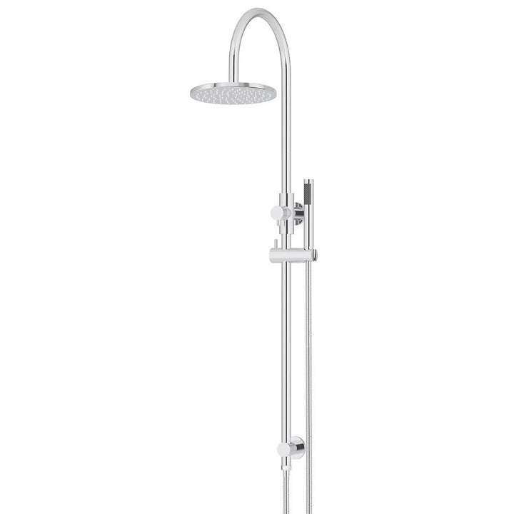 Meir Round Gooseneck Shower Set + Single-Function Hand Shower - Design 10
