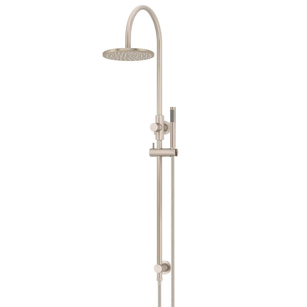 Meir Round Gooseneck Shower Set + Single-Function Hand Shower - Design 10
