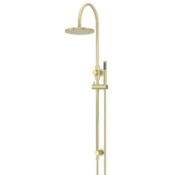 Meir Round Gooseneck Shower Set + Single-Function Hand Shower - Design 10