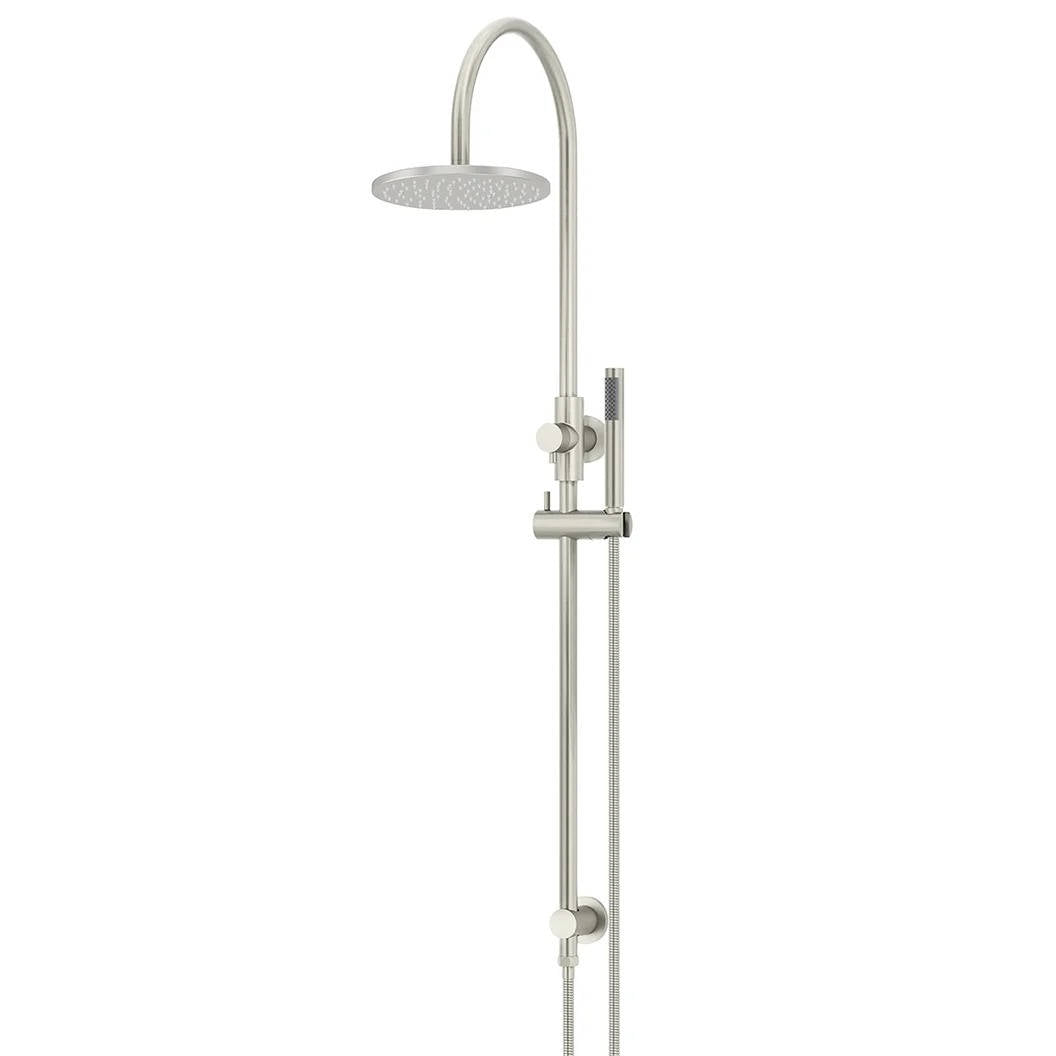 Meir Round Gooseneck Shower Set + Single-Function Hand Shower - Design 10