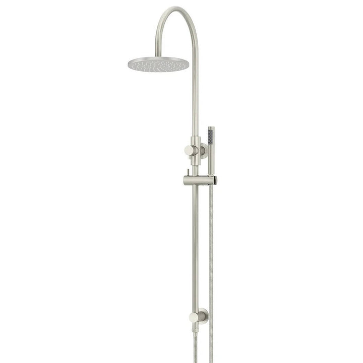 Meir Round Gooseneck Shower Set + Single-Function Hand Shower - Design 10