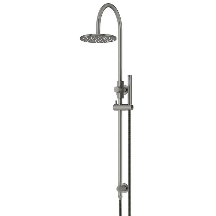 Meir Round Gooseneck Shower Set + Single-Function Hand Shower - Design 10