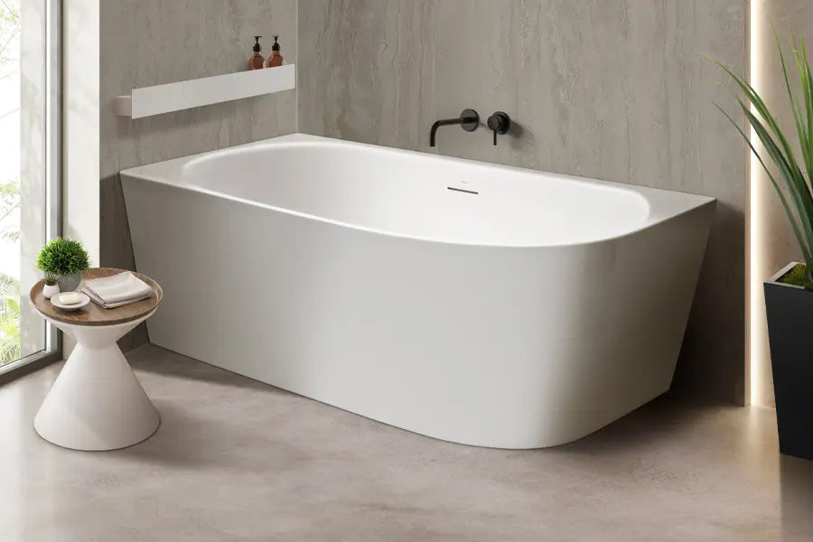 Decina Natalia 1500 Corner Freestanding Bath - Design 10