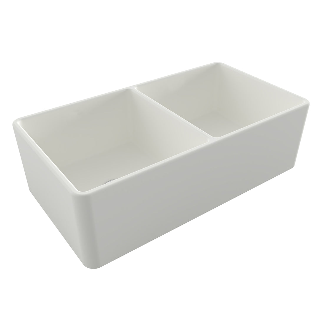 Turner Hastings Novi 85x46 Fireclay Double Bowl Butler Sink - Design 10
