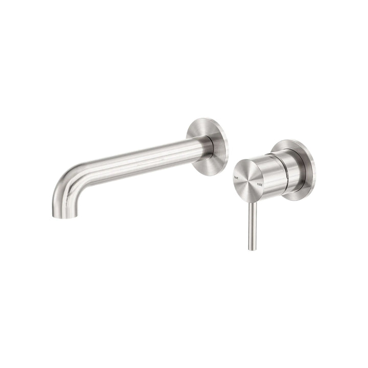 Nero Zen Wall Basin/Bath Mixer Separate Back Plate Spout