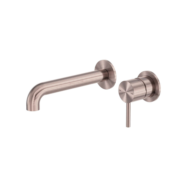 Nero Zen Wall Basin/Bath Mixer Separate Back Plate Spout