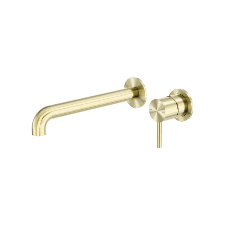 Nero Zen Wall Basin/Bath Mixer Separate Back Plate Spout