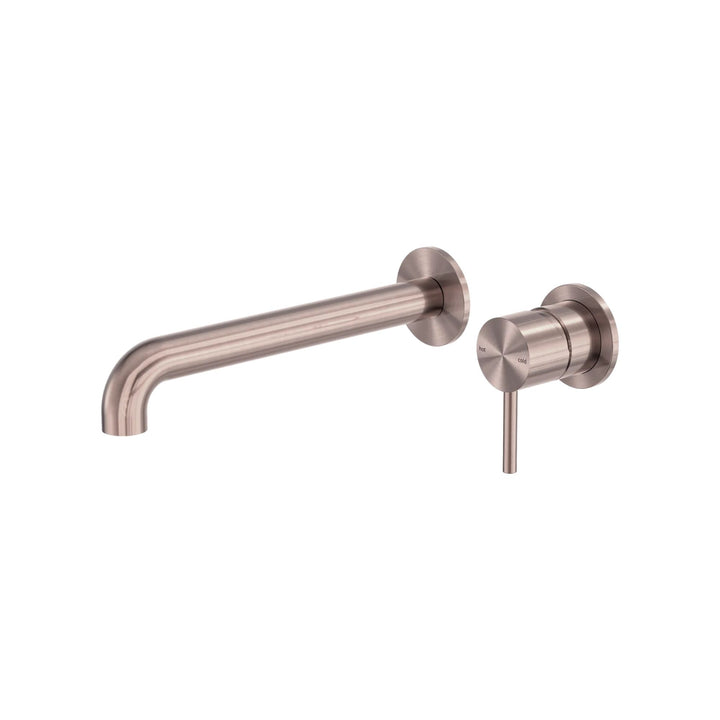 Nero Zen Wall Basin/Bath Mixer Separate Back Plate Spout