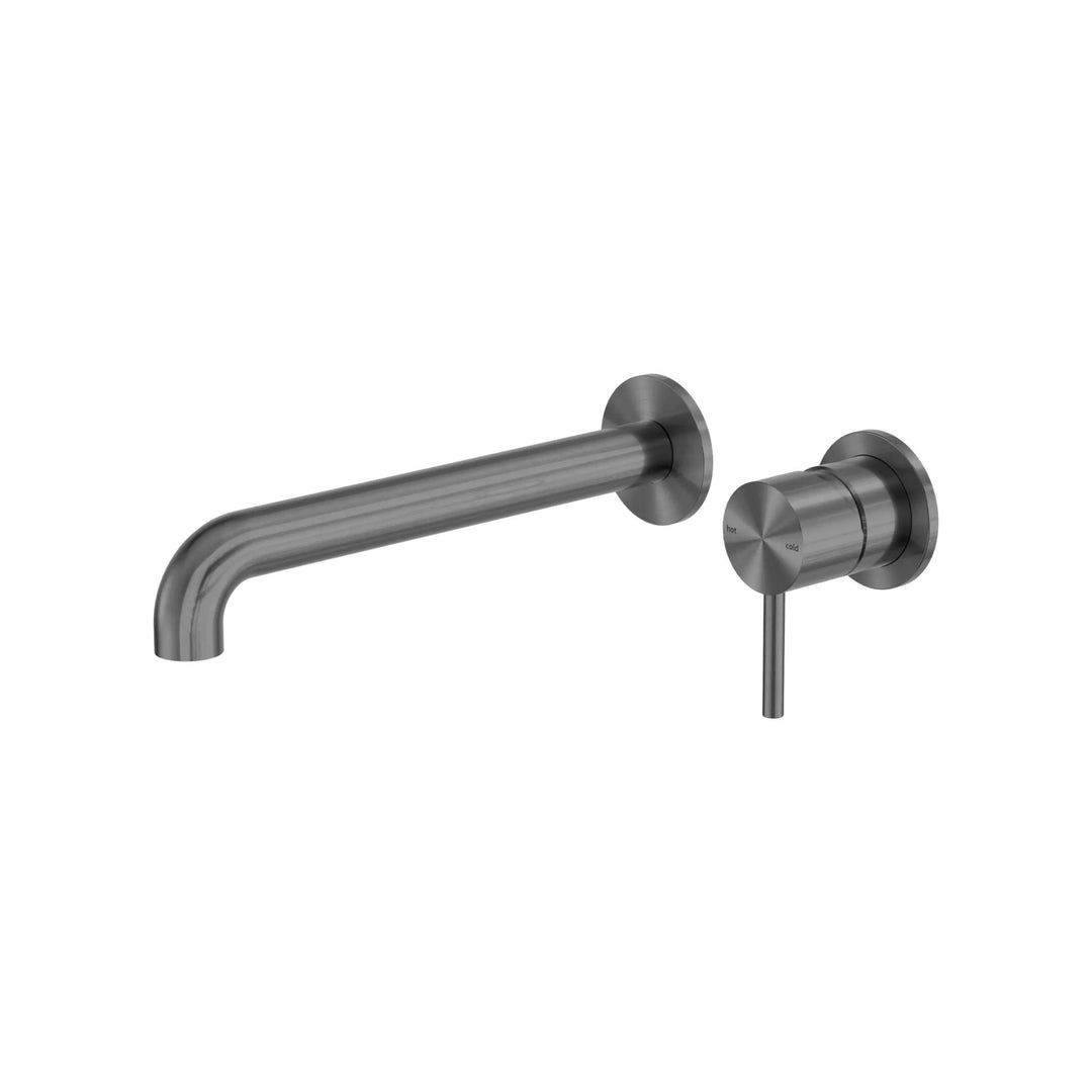 Nero Zen Wall Basin/Bath Mixer Separate Back Plate Spout