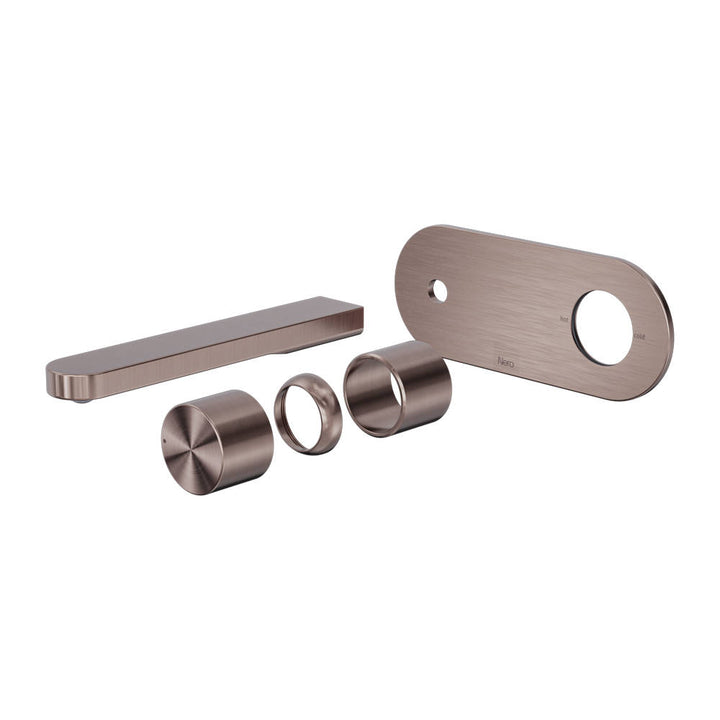 Nero Pure Progressive SS316L Wall Basin/Bath Mixer (Trim Kit) - Design 10