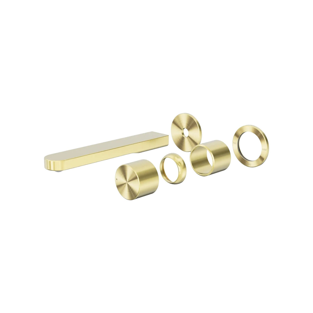 Nero Pure Progressive SS316L Wall Basin/Bath Mixer w/ Separate Back Plate (Trim Kit)