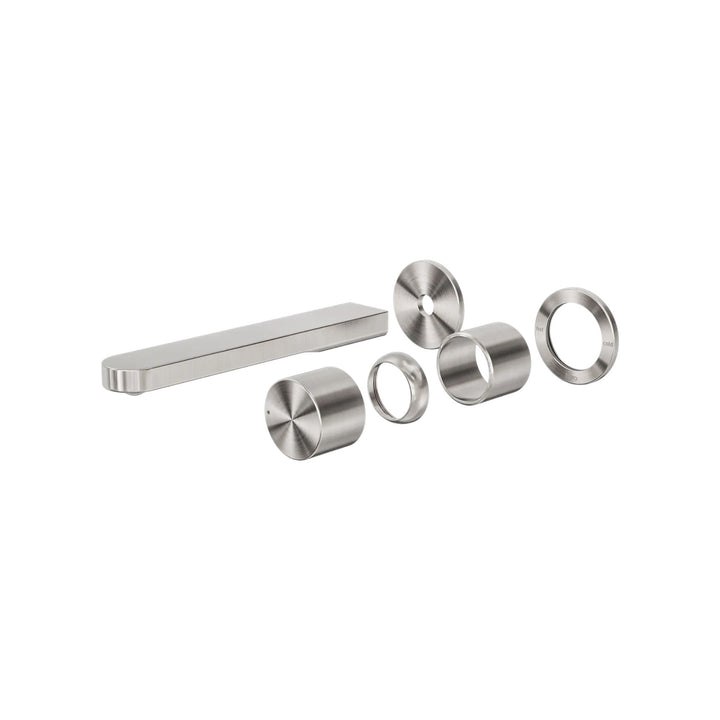 Nero Pure Progressive SS316L Wall Basin/Bath Mixer w/ Separate Back Plate (Trim Kit)