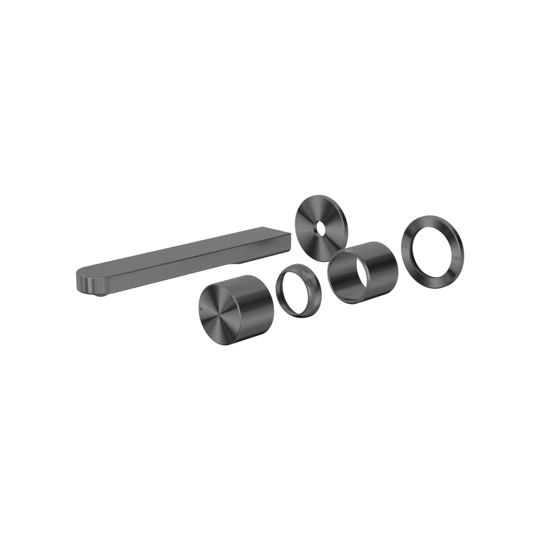 Nero Pure Progressive SS316L Wall Basin/Bath Mixer w/ Separate Back Plate (Trim Kit)