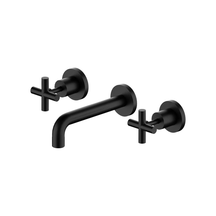 Nero X Plus Wall Basin Tap Set Spout 180mm