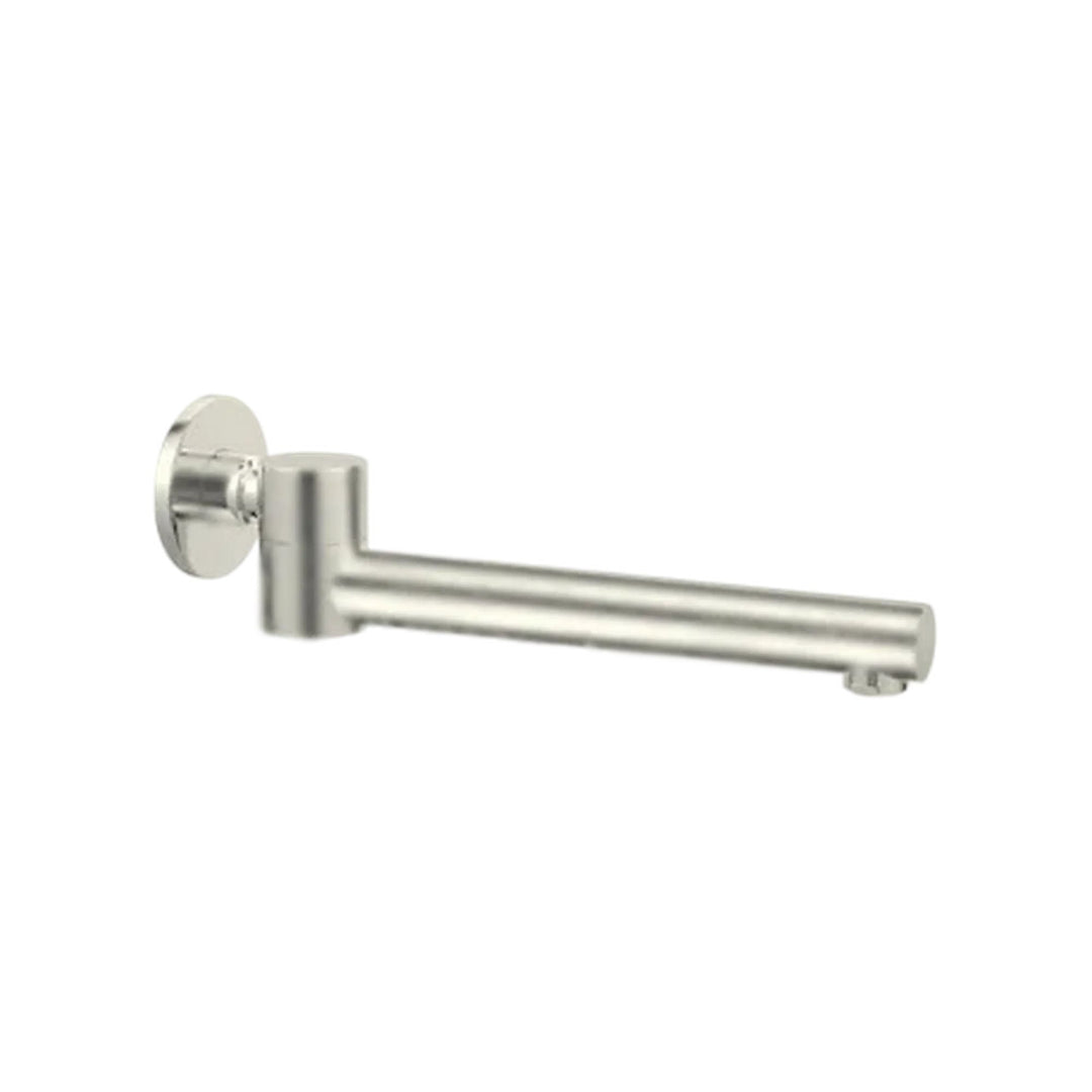 Nero Dolce Wall Mounted Swivel Bath Spout Brushed Nickel