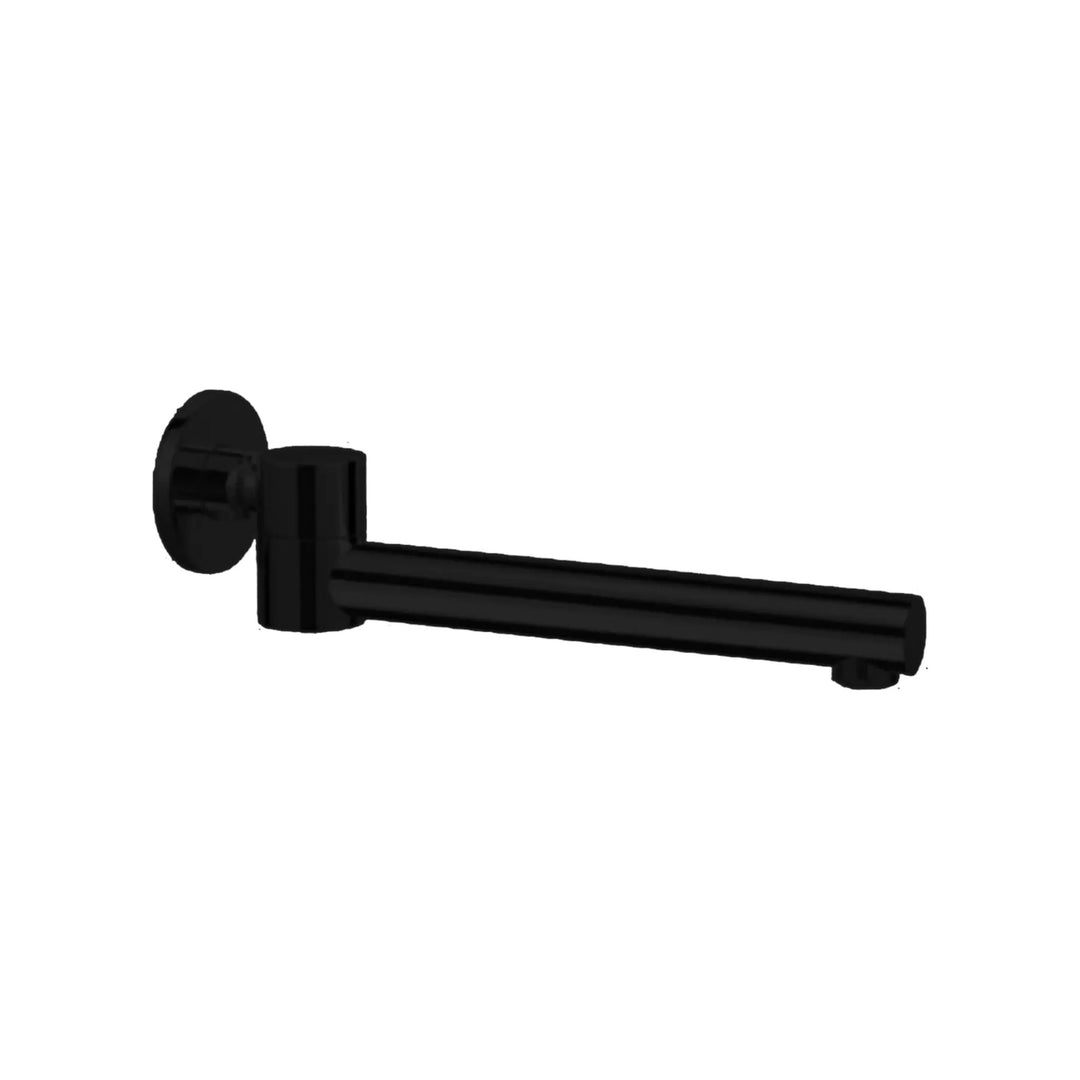 Nero Dolce Wall Mounted Swivel Bath Spout Matte Black
