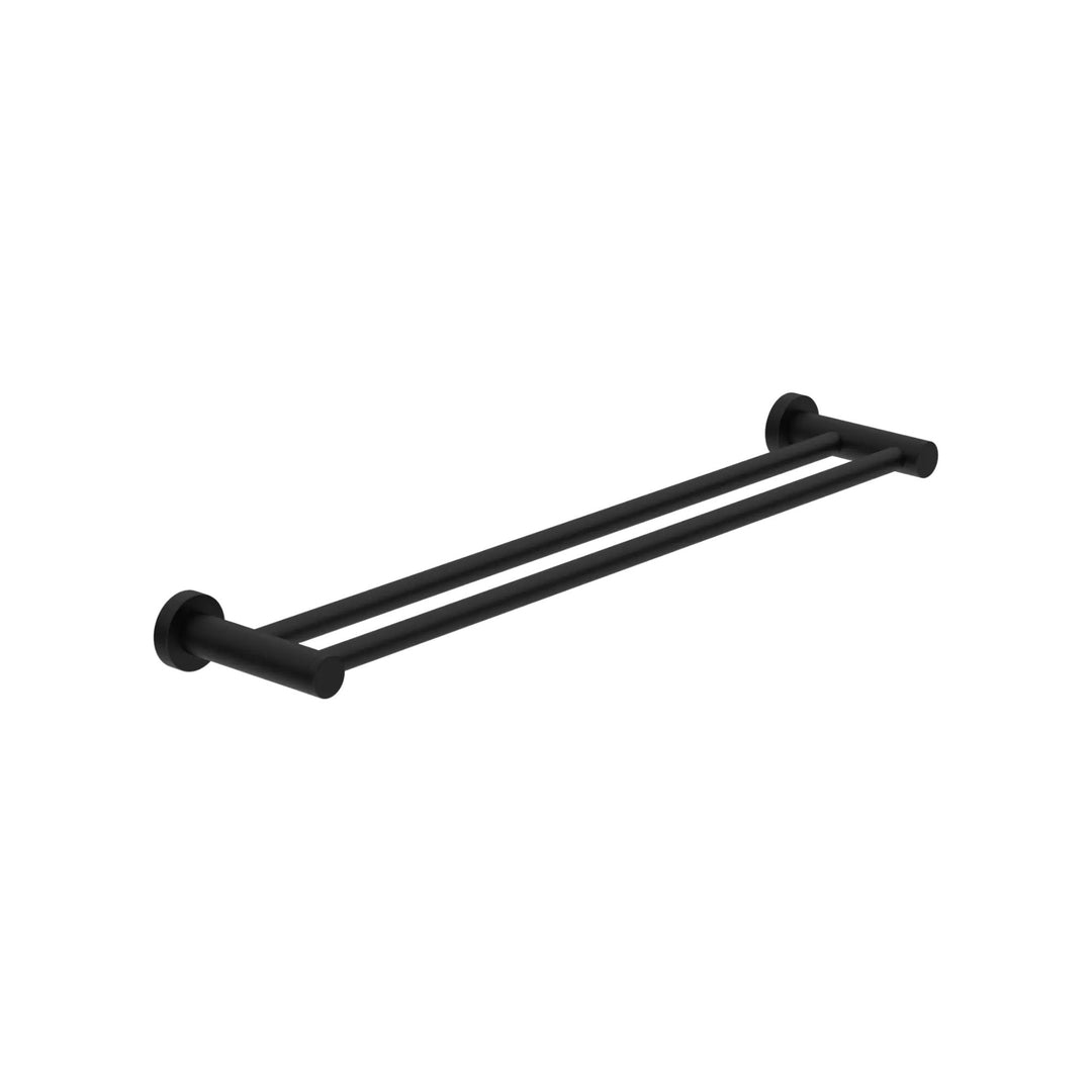 Nero Dolce Double Towel Rail 800mm Matte Black