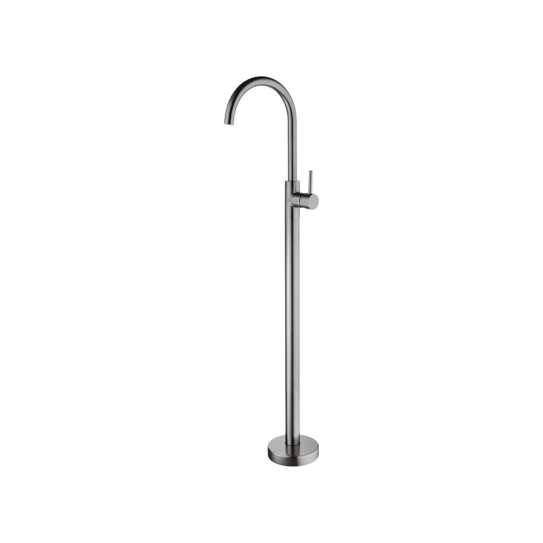 Nero Floor Mount Mixer Gun Metal