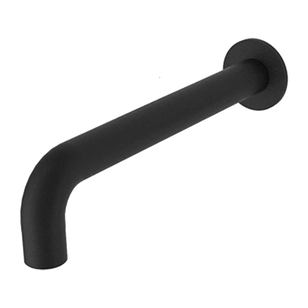Nero Kara Wall Basin Spout 180mm