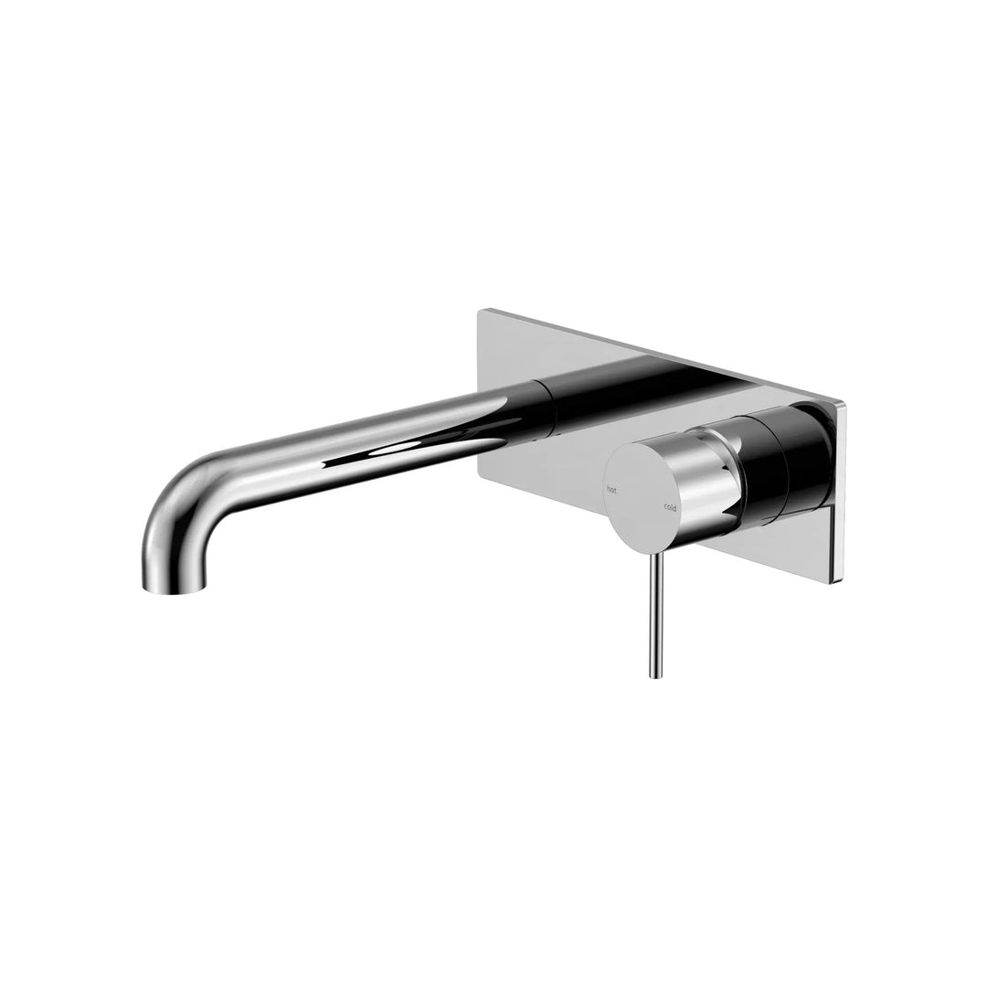 Nero Mecca Wall Basin Mixer 160mm Spout Chrome
