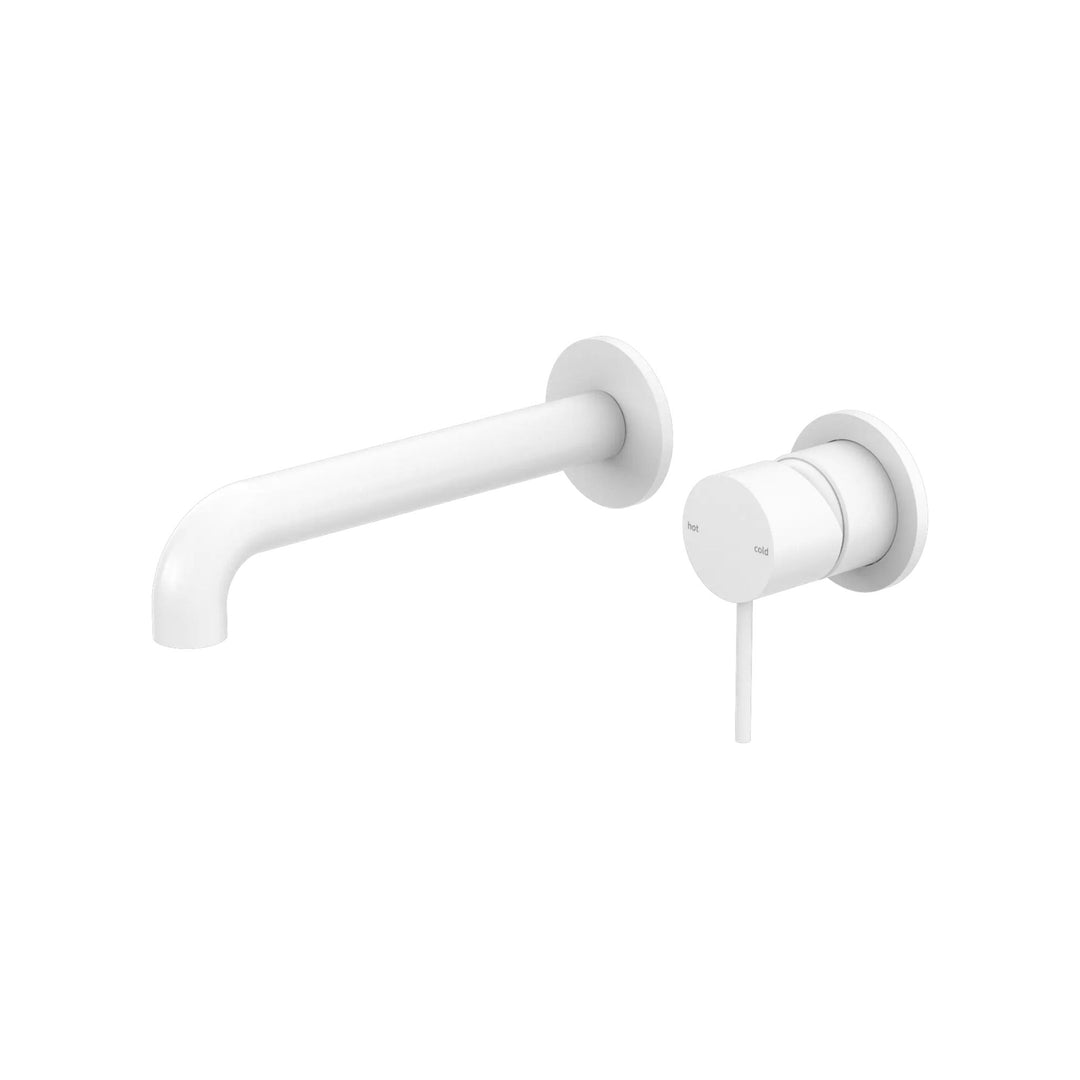 Nero Mecca Wall Basin/Bath Mixer Separate Back Plate 260mm Spout