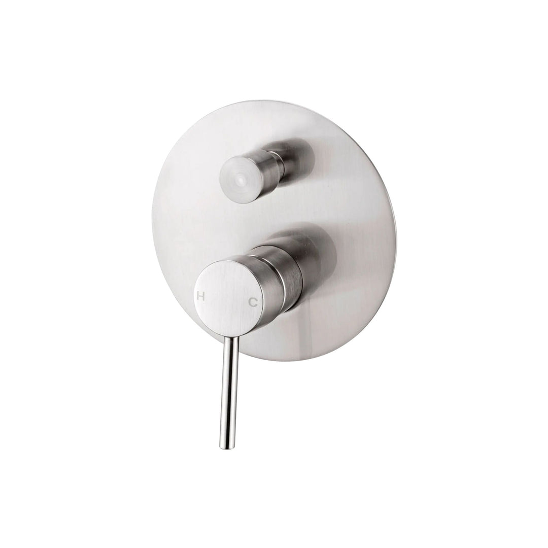 Nero Dolce Shower Mixer With Diverter Brushed Nickel