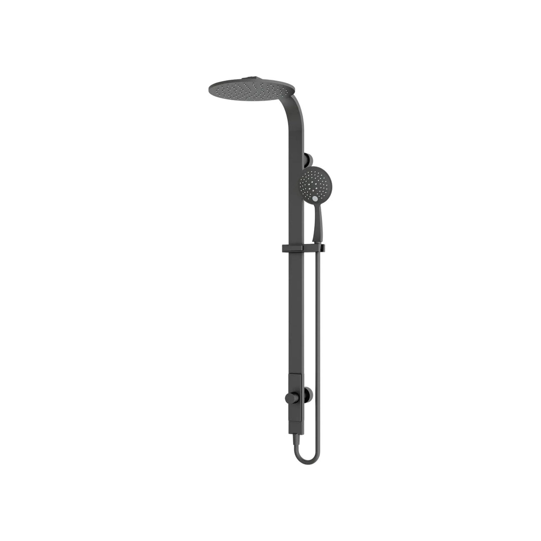 Nero Astra Rain Round Shower Set Double Hose Matte Black