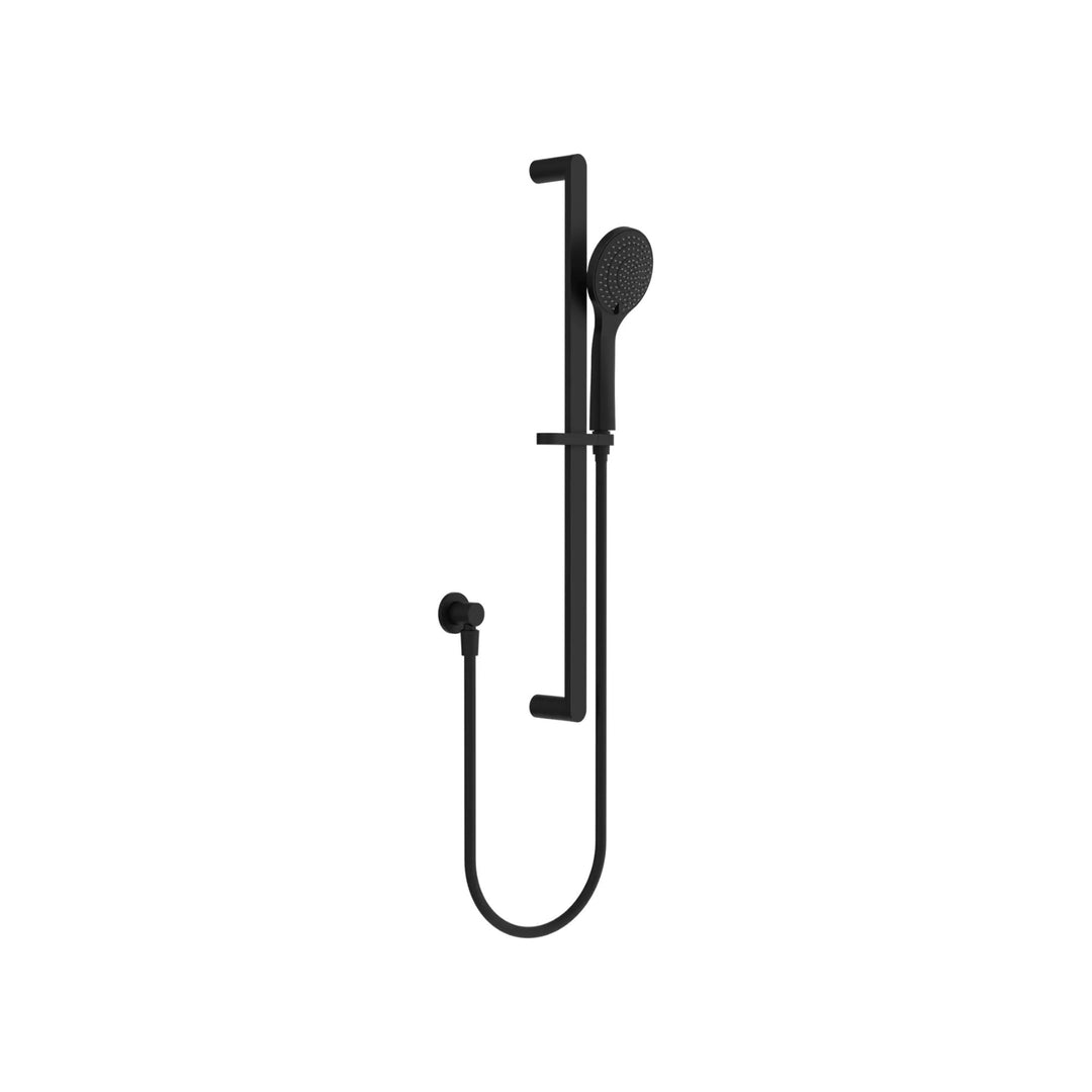 Nero Bianca/Ecco Shower Rail With Air Shower Matte Black