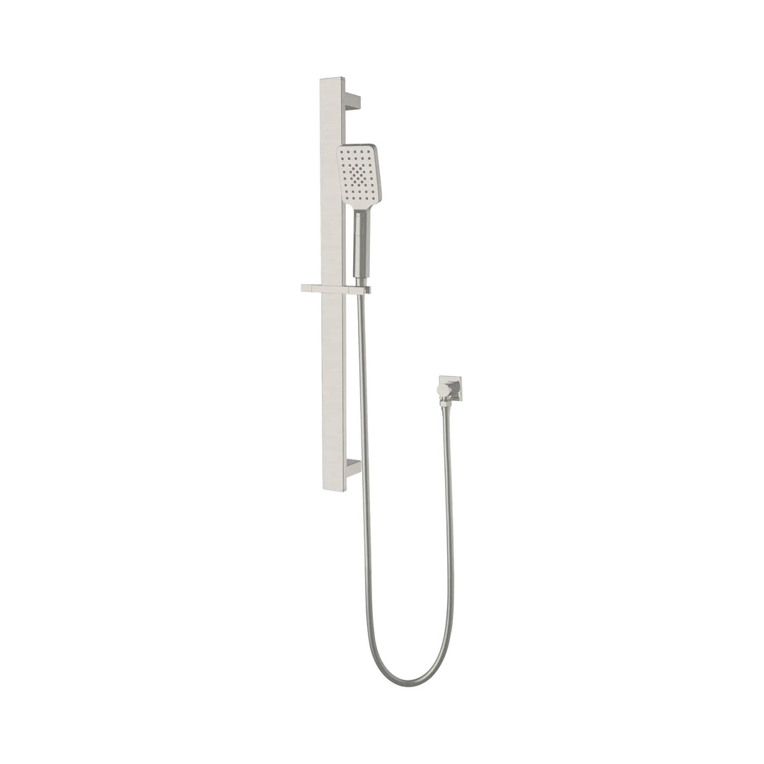 Nero Celia New Shower Rail Brushed Nickel - Design 10